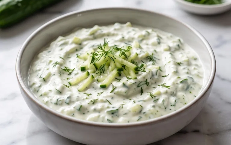 Cucumber Dip with Sour Cream and Dill