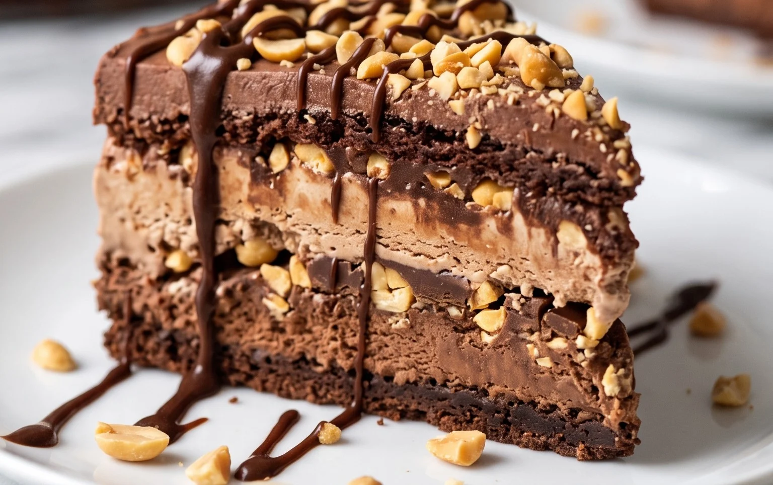 Buster Bar Ice Cream Cake