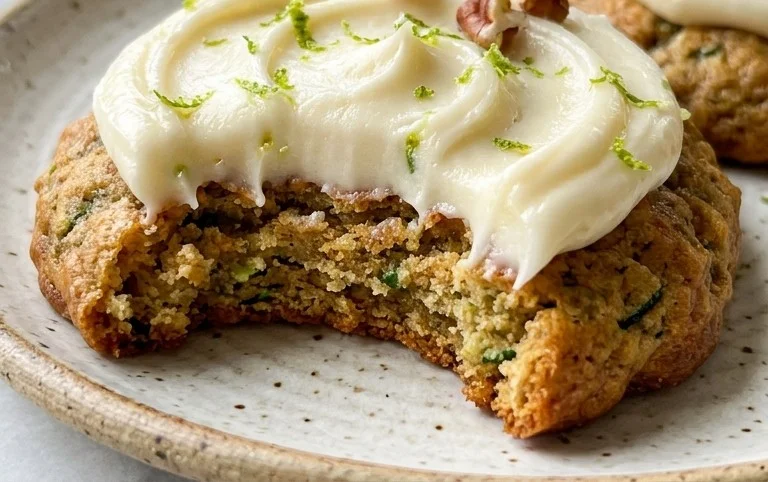 Zucchini Cookies with Cream Cheese Frosting