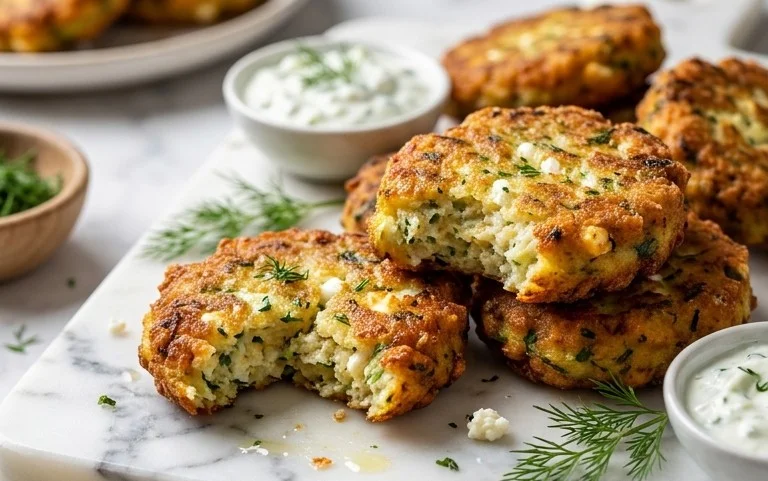 Kolokithokeftedes (Greek Zucchini Fritters)