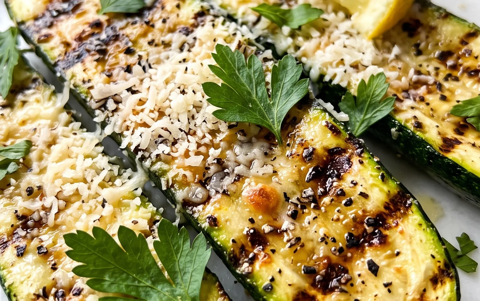 Grilled Zucchini with Parmesan