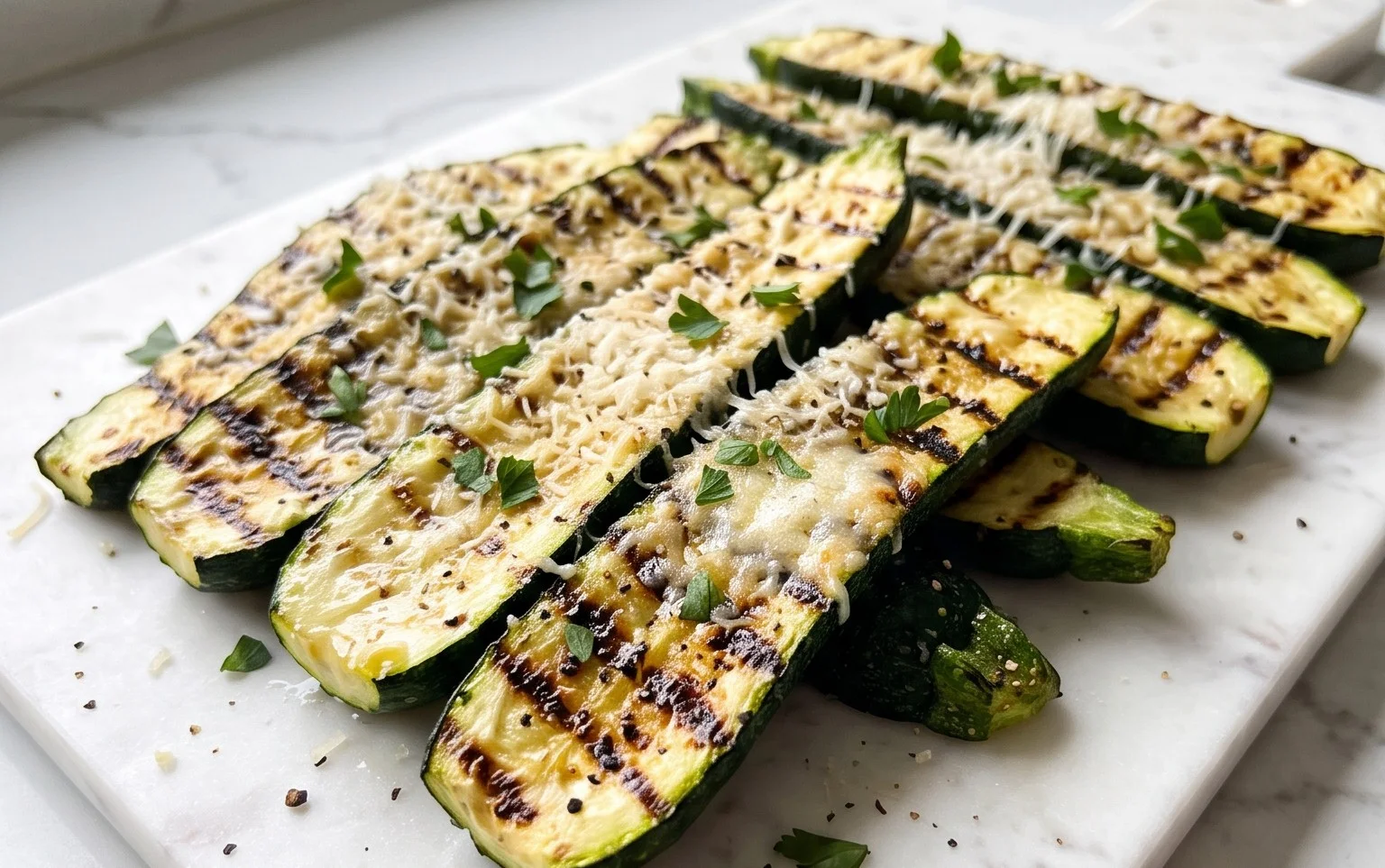 Grilled Zucchini with Parmesan