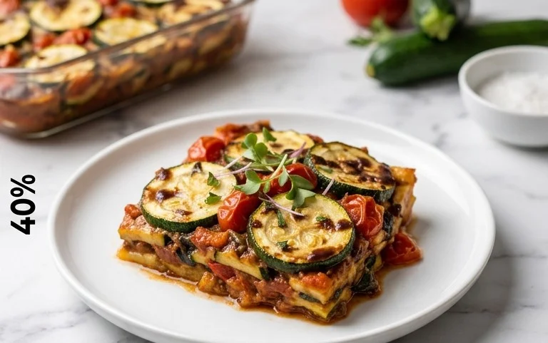 Balsamic Zucchini Tomato Bake
