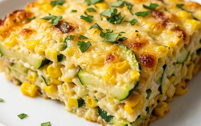 Zucchini Corn Parmesan Bake Recipe