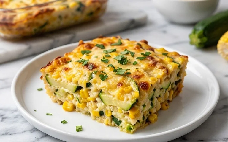 Zucchini Corn Parmesan Bake Recipe