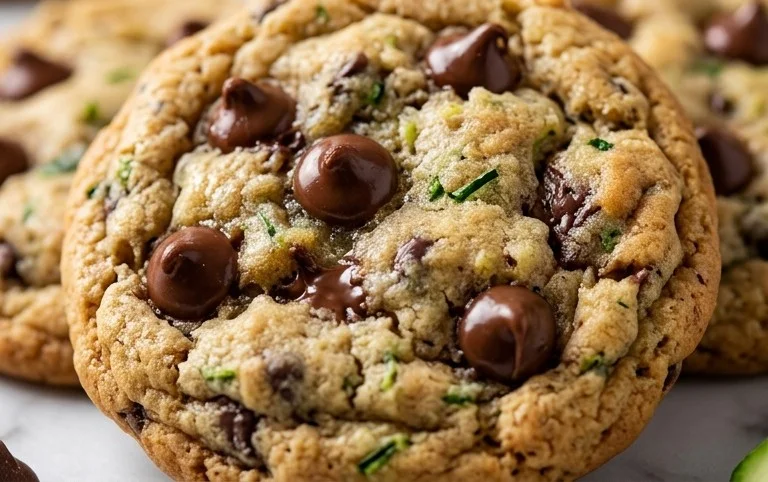 Soft Zucchini Cookies with Chocolate Chips