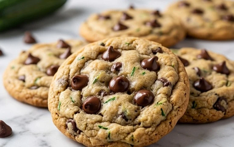 Soft Zucchini Cookies with Chocolate Chips